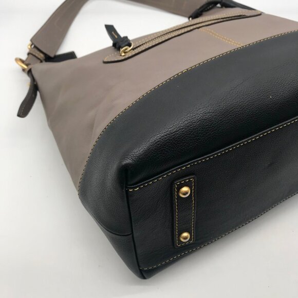 Dooney & Bourke Sophie Two-Toned Pebbled Grain Leather Hobo Bag - Picture 8 of 12